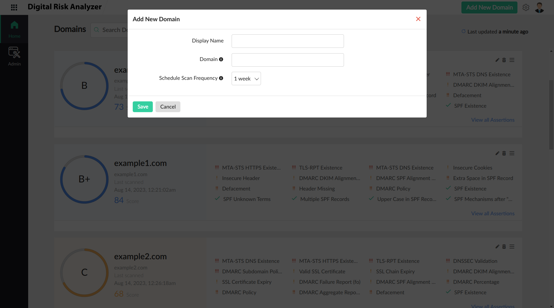 Learn how to submit a new domain for scanning