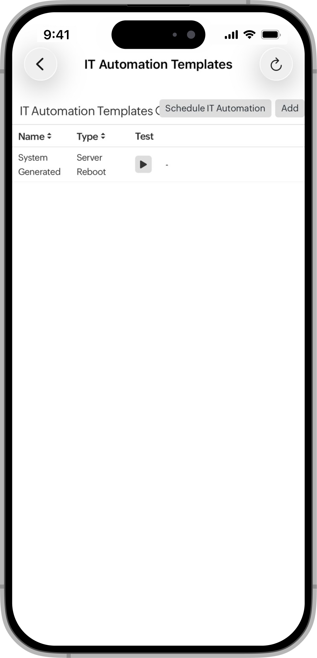 IT Automation Template IT Automation Template